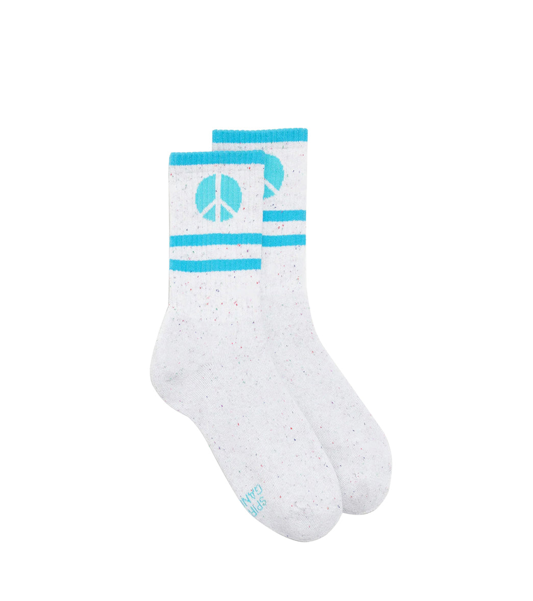 Spiritual Gangster Peace Stripe Crew Sock
