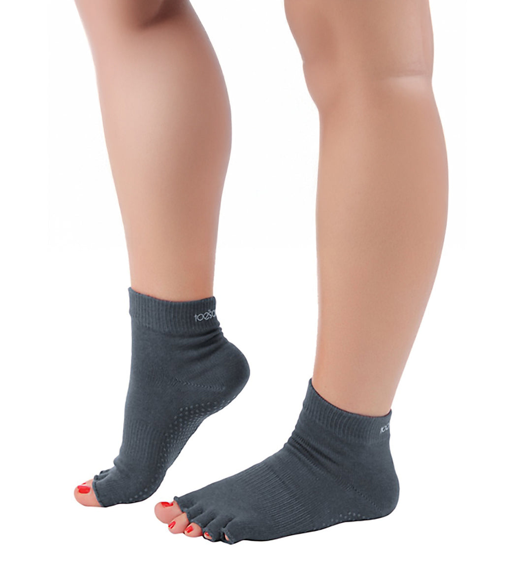 Toesox Ankle Length Half-Toe Yoga Grip Socks
