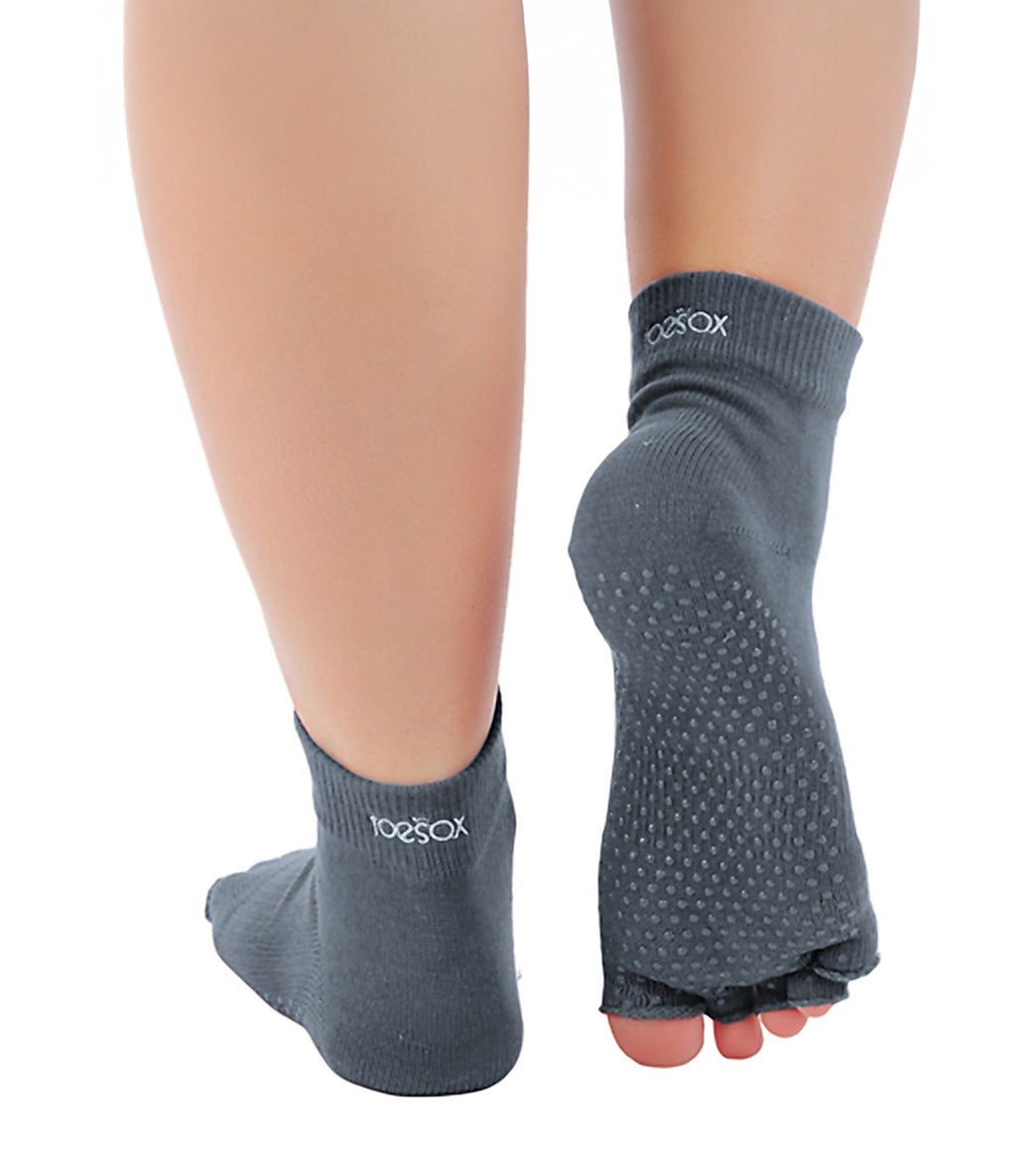 Toesox Ankle Length Half-Toe Yoga Grip Socks