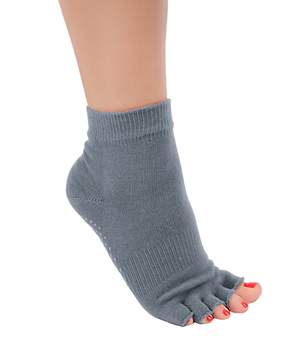 Toesox Ankle Length Half-Toe Yoga Grip Socks