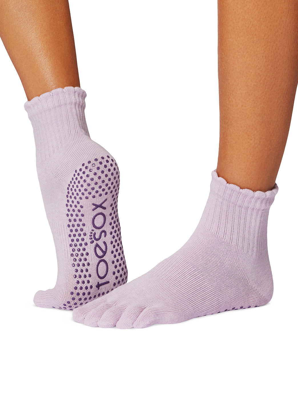 Toesox Melody Scallop Full-Toe Grip Socks