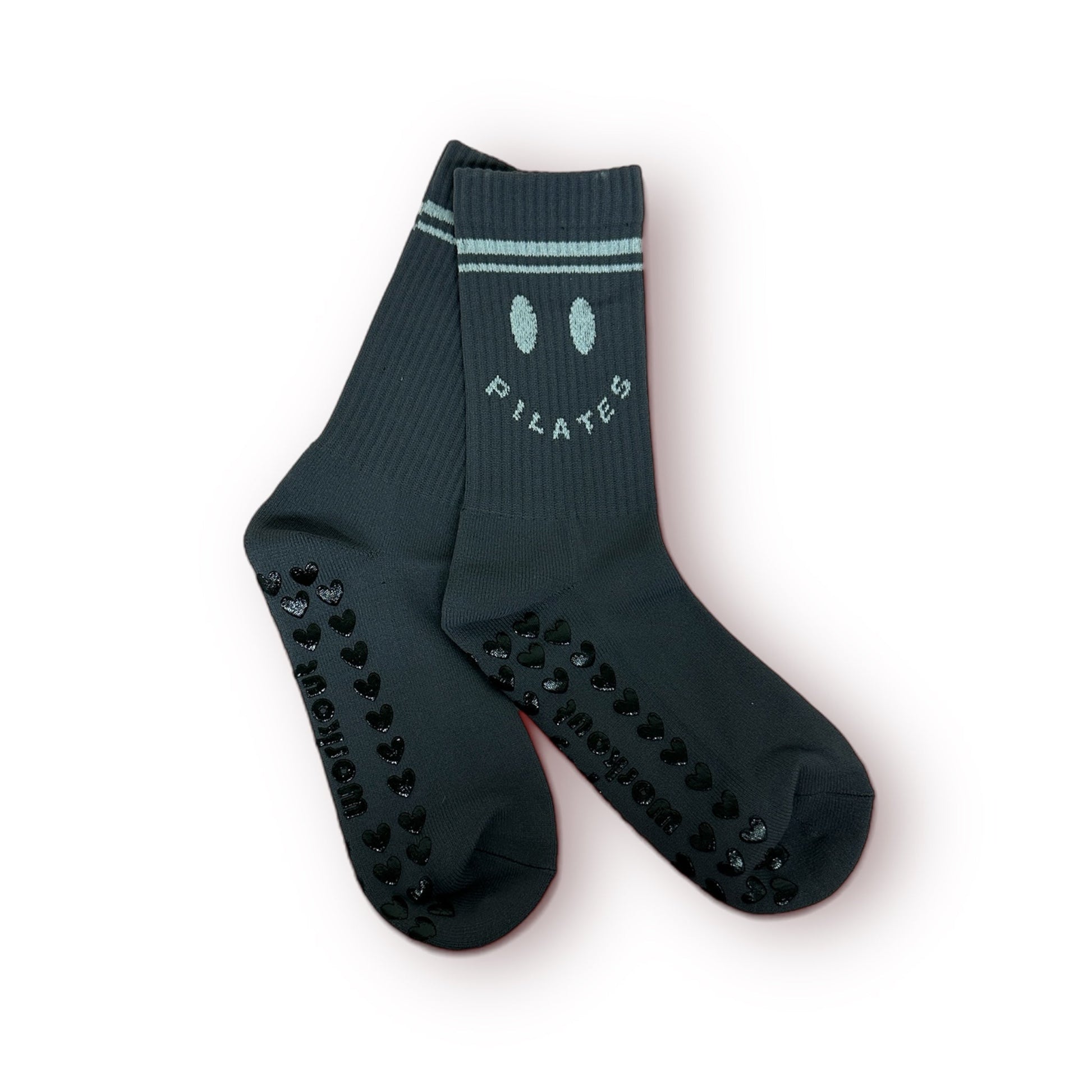 Pilates Happy - Crew Grip Socks