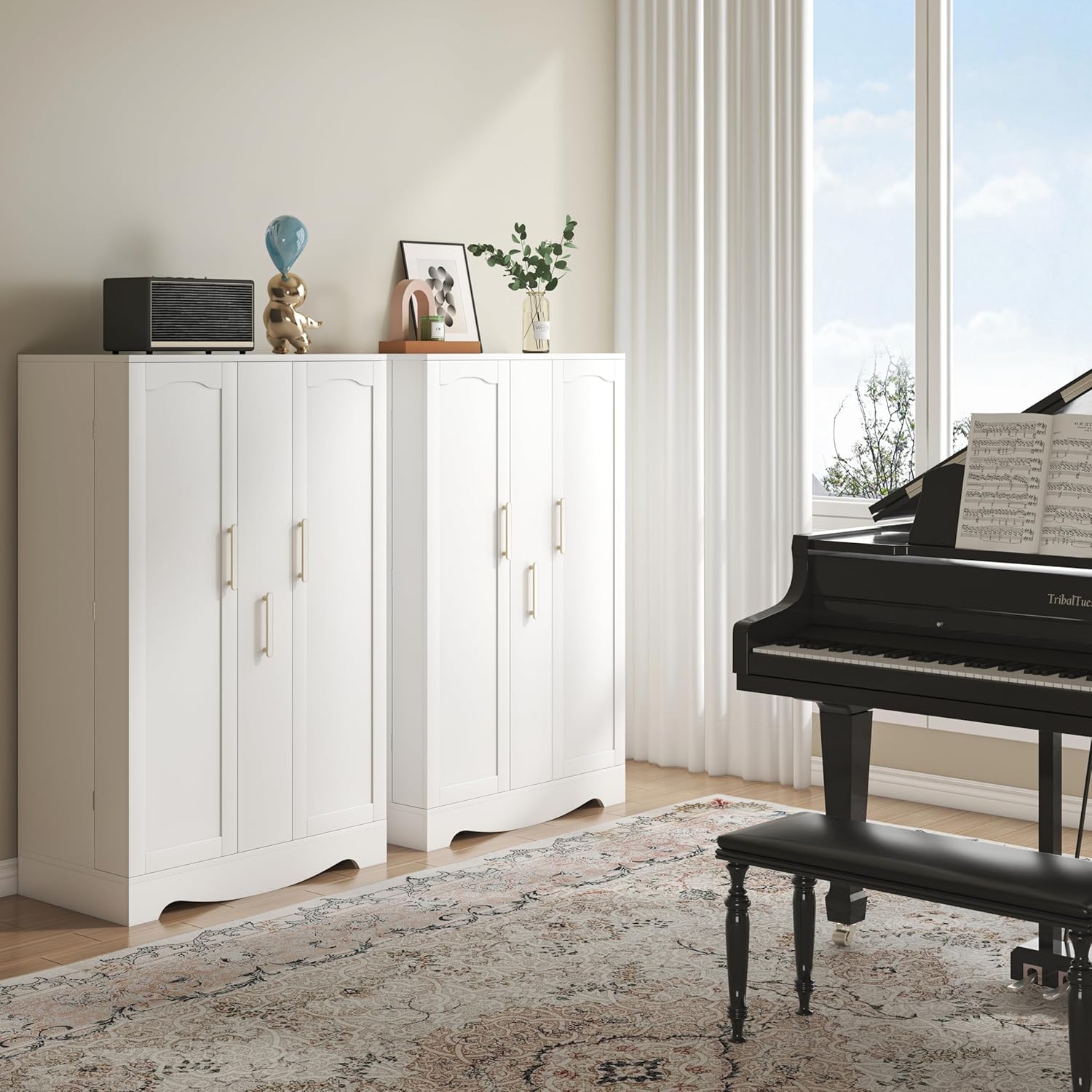 ✨Great Value Deal — Tall Kitchen Pantry Cabinet with Drawer & Adjustable Shelves