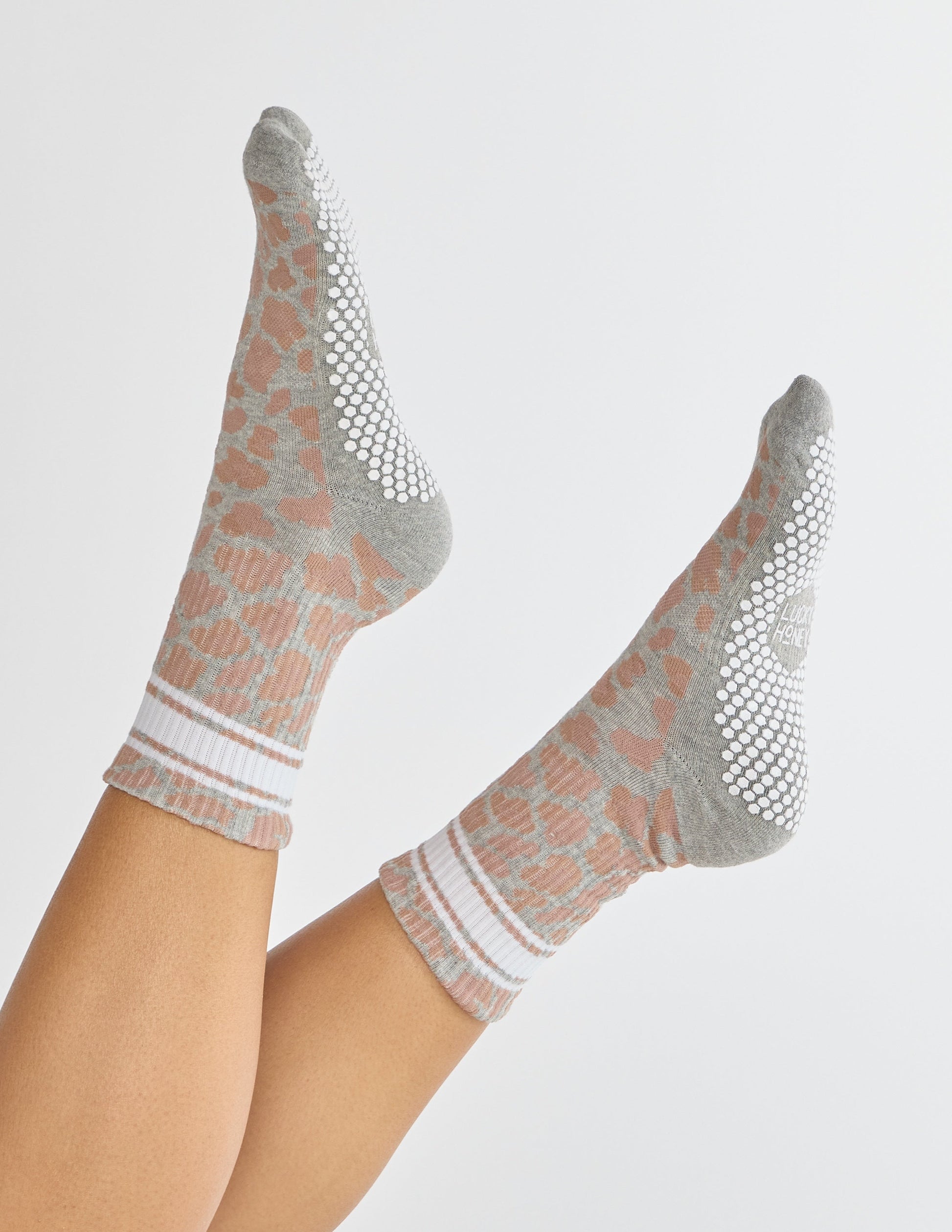 The Animal Print Grip Sock