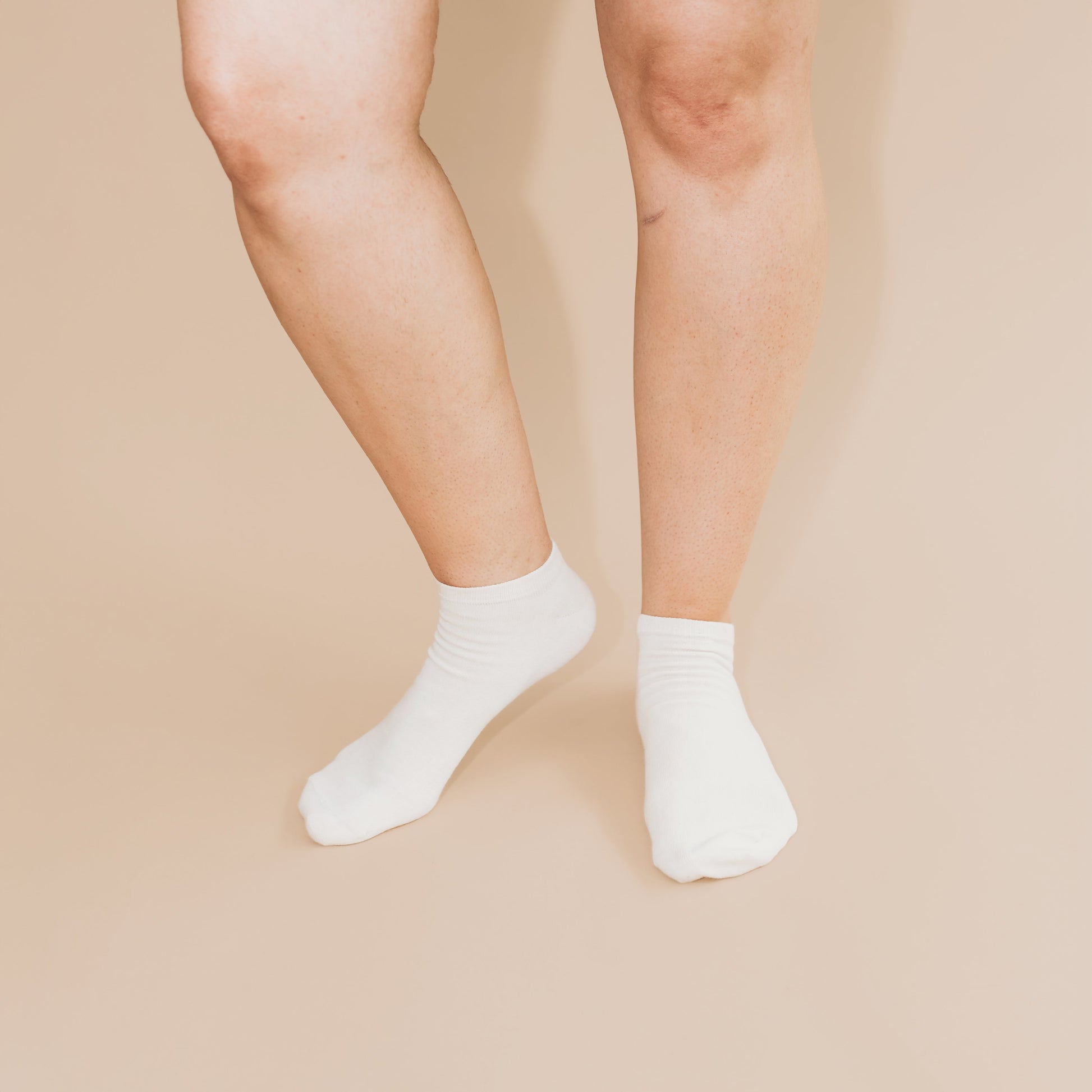 Pure Organic (no dye) Midweight Adult Ankle Socks - 97% Organic Cotton