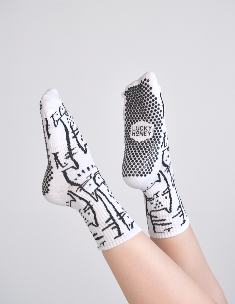 The Animal Love Grip Sock