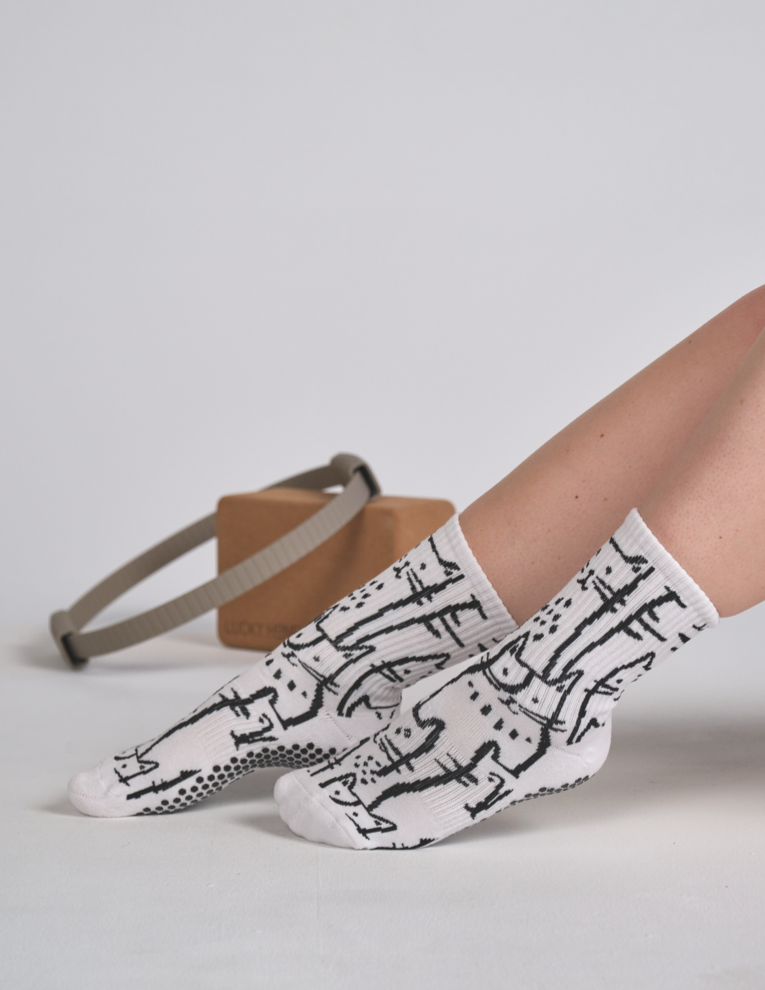 The Animal Love Grip Sock