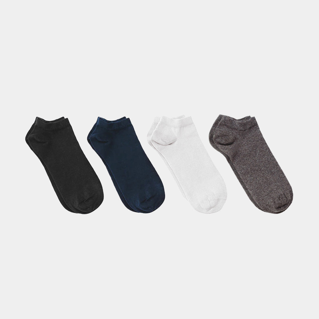 Everyday Adult Lightweight Ankle Socks - 98% Organic Cotton (4 pack)
