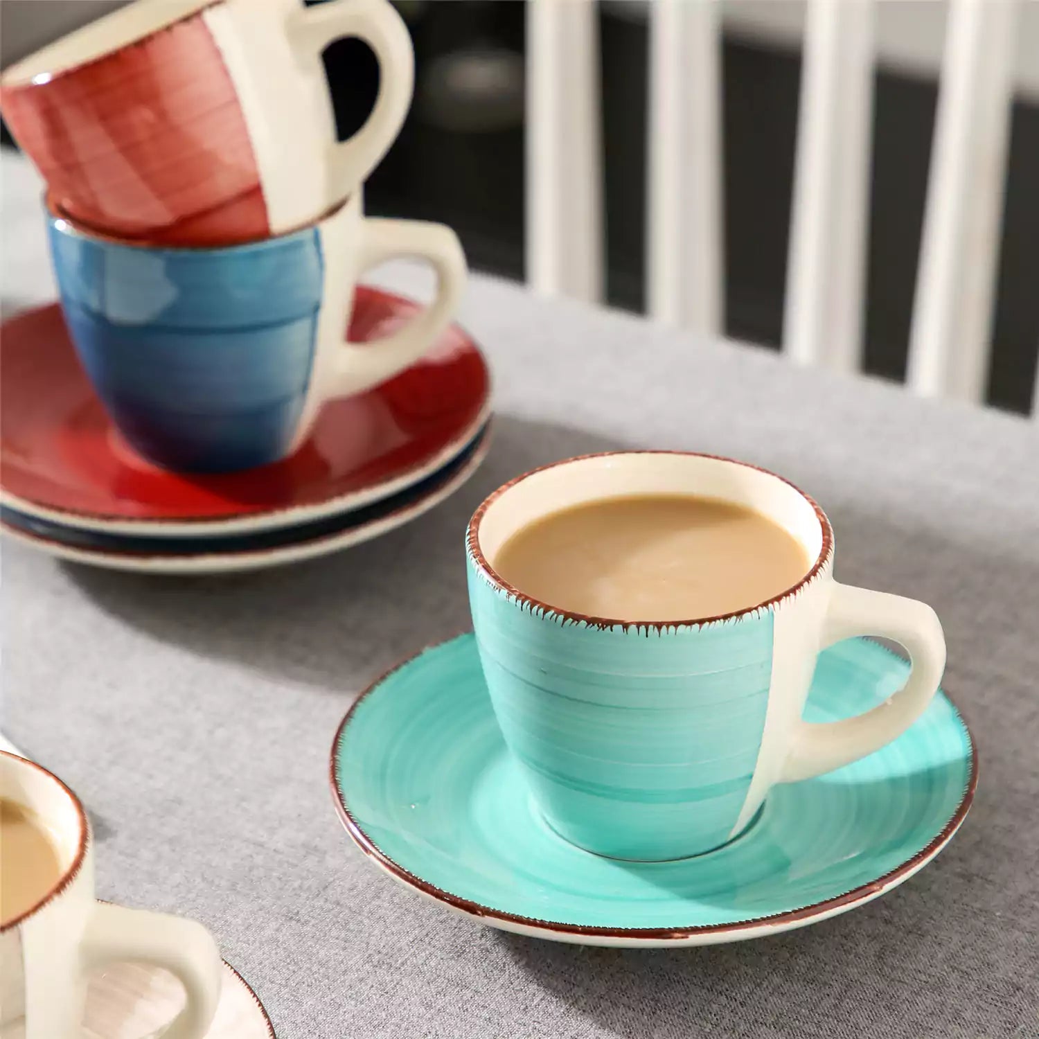 Bella Cups and Saucers Set of 4