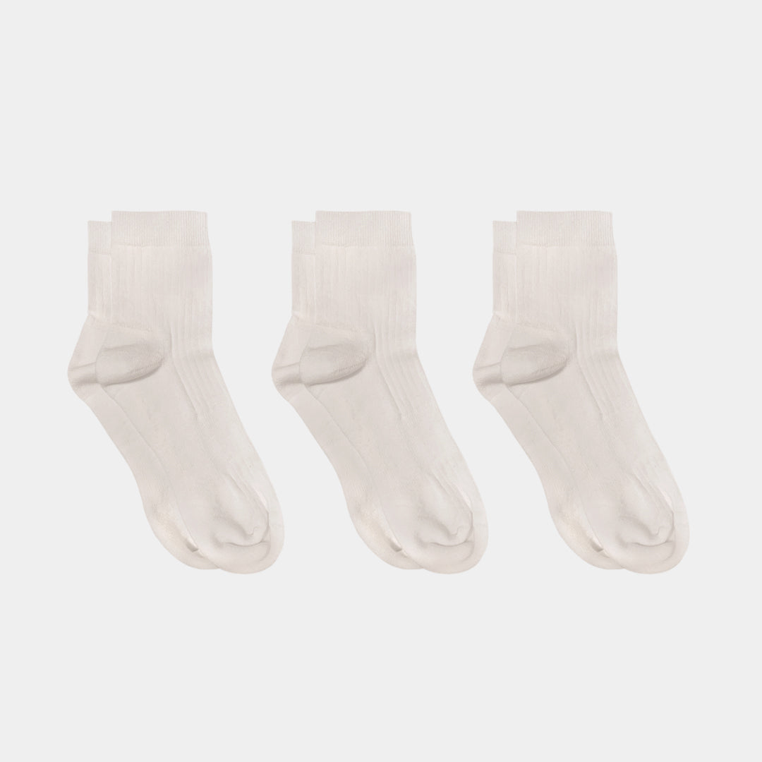 Cotton Quarter Pacers Kids Socks (Midweight) - 97% Organic Cotton