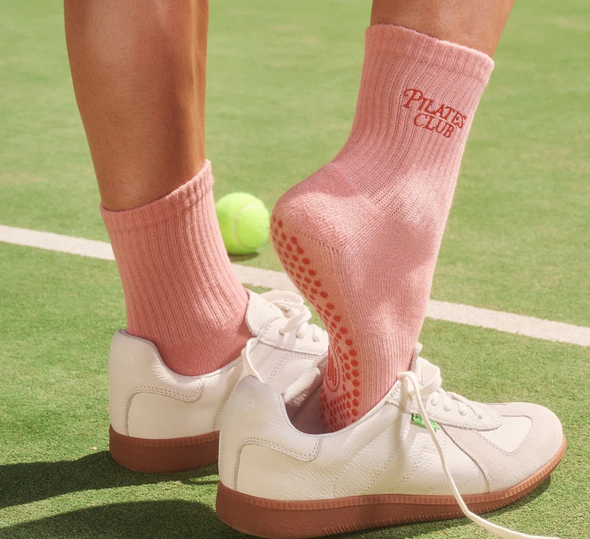 Pilates Club Crew Grip Socks - (Barre / Pilates)