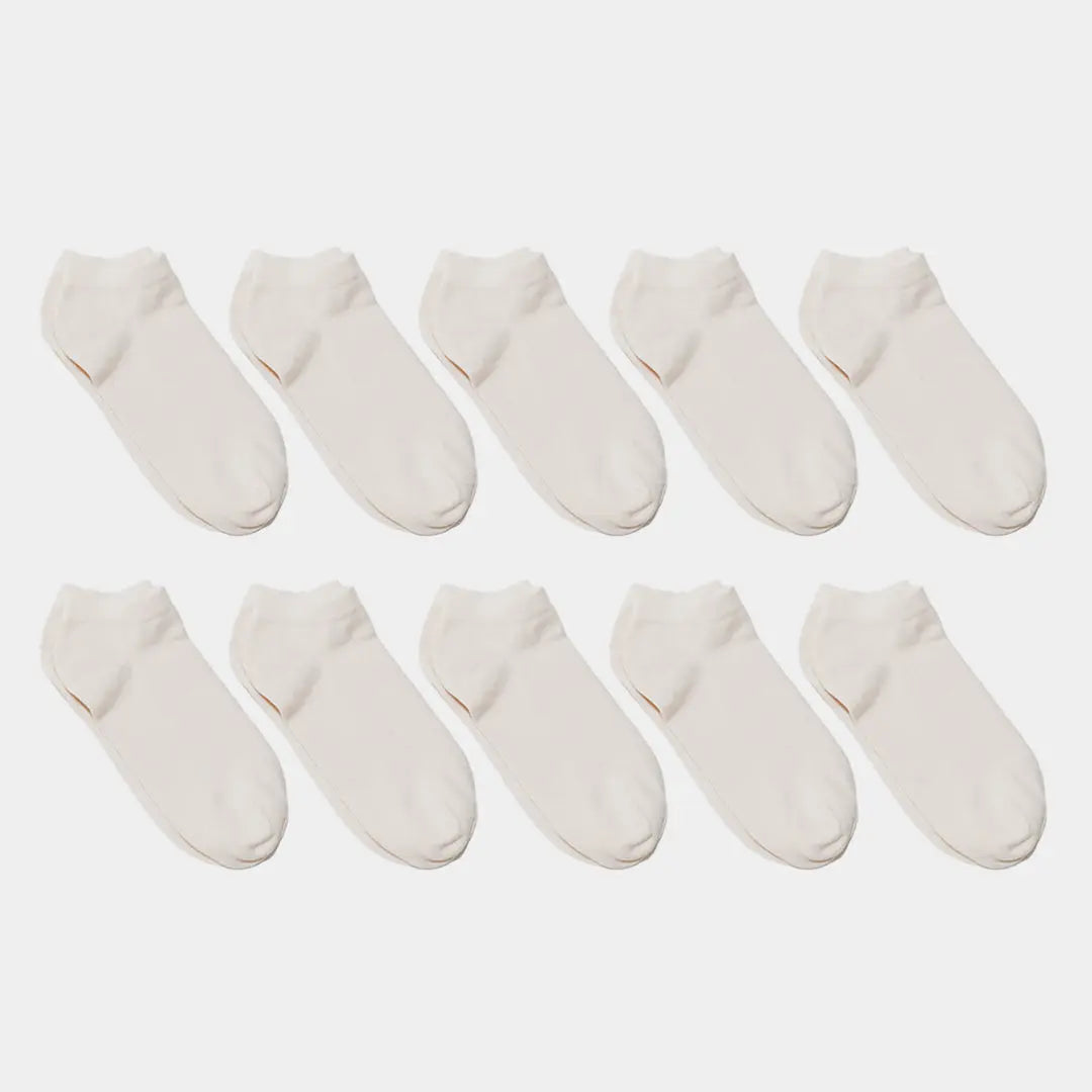 Pure Organic (no dye) Lightweight Adult Ankle Socks - 98% Organic Cotton