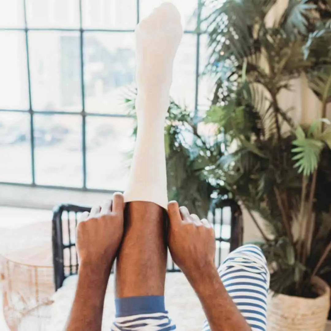 Pure (no dye) Adult Trouser Socks - 98% Organic Cotton