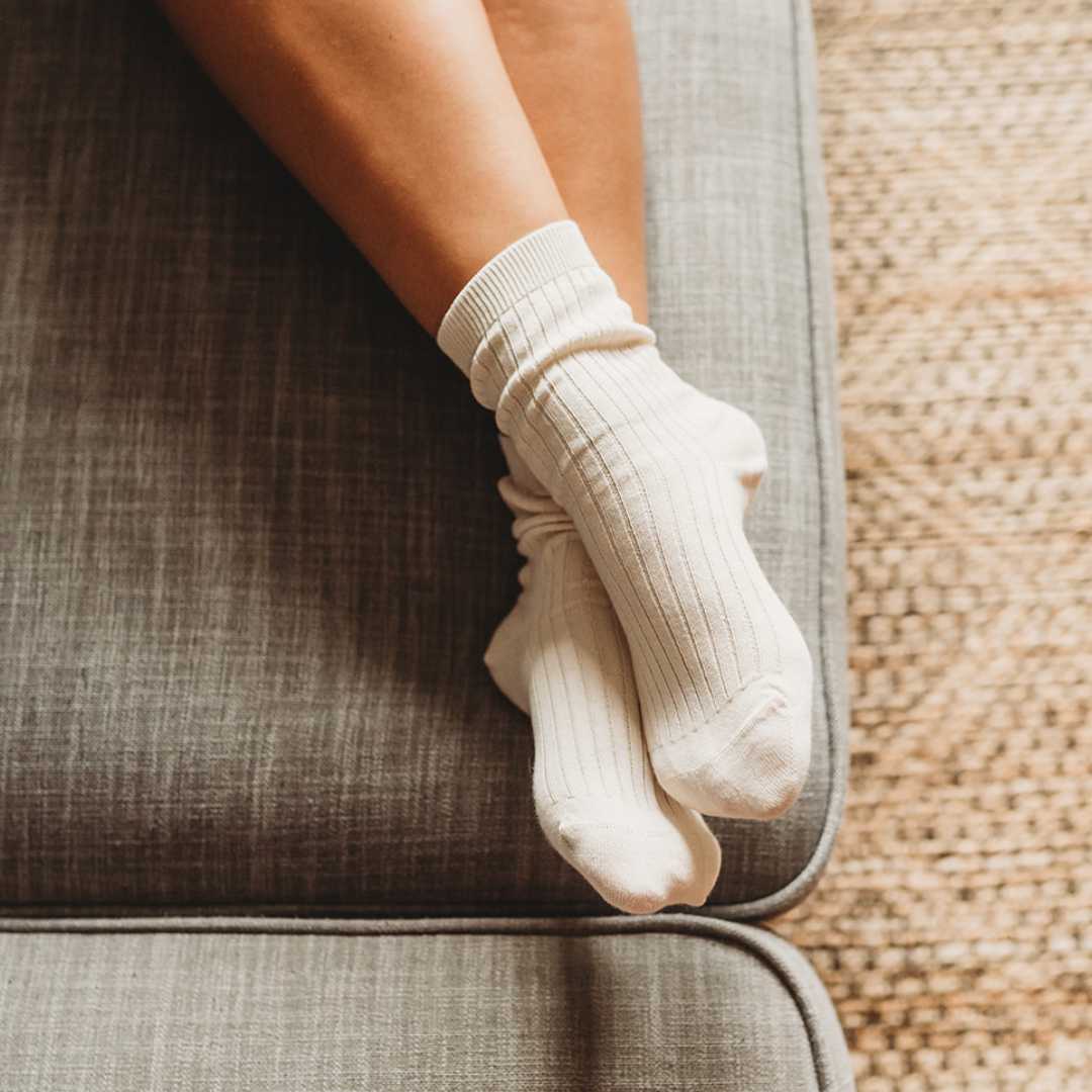 Adult Ribbed Socks - 100% Organic Cotton