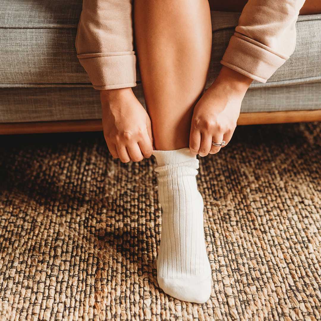 Adult Ribbed Socks - 100% Organic Cotton