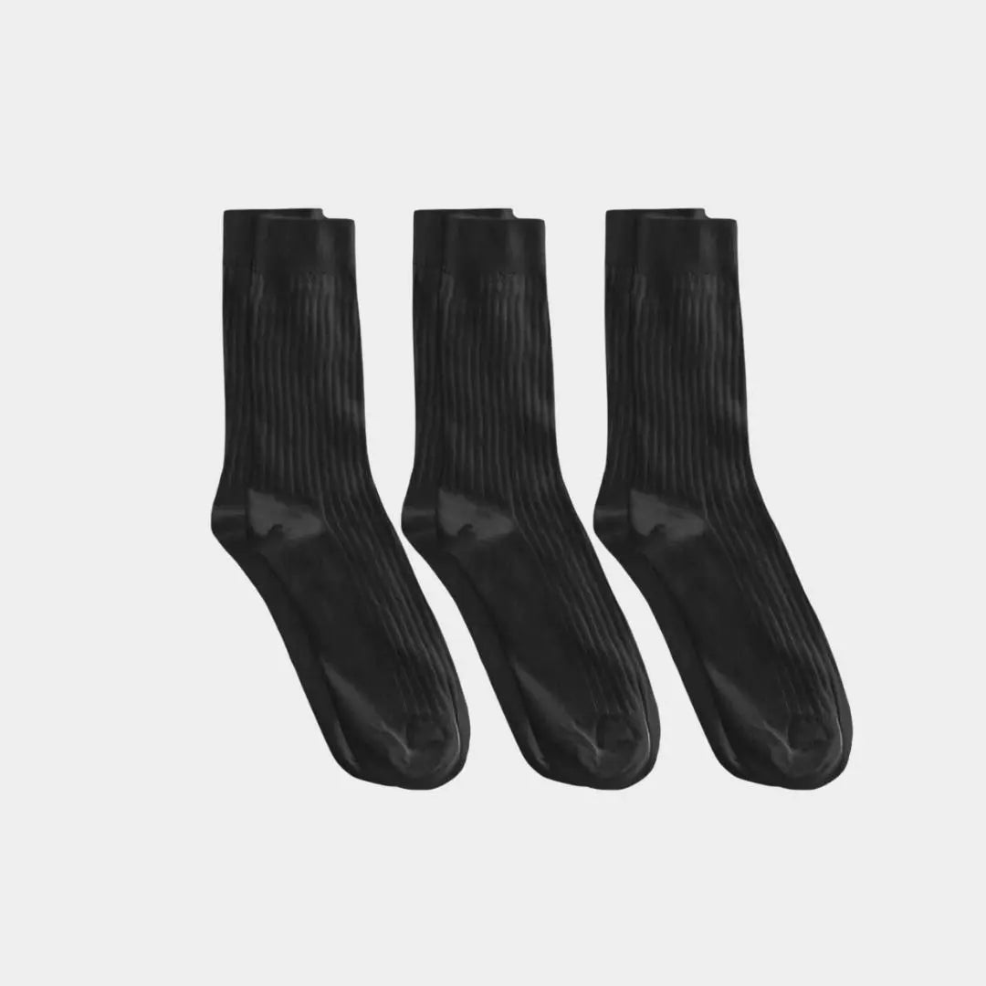 Adult Ribbed Socks - 100% Organic Cotton
