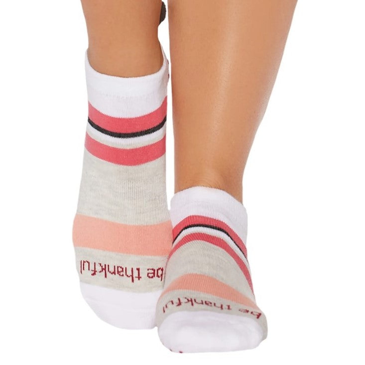 Pom Pom Grip Socks - Be Thankful Dusk  (Barre / Pilates)