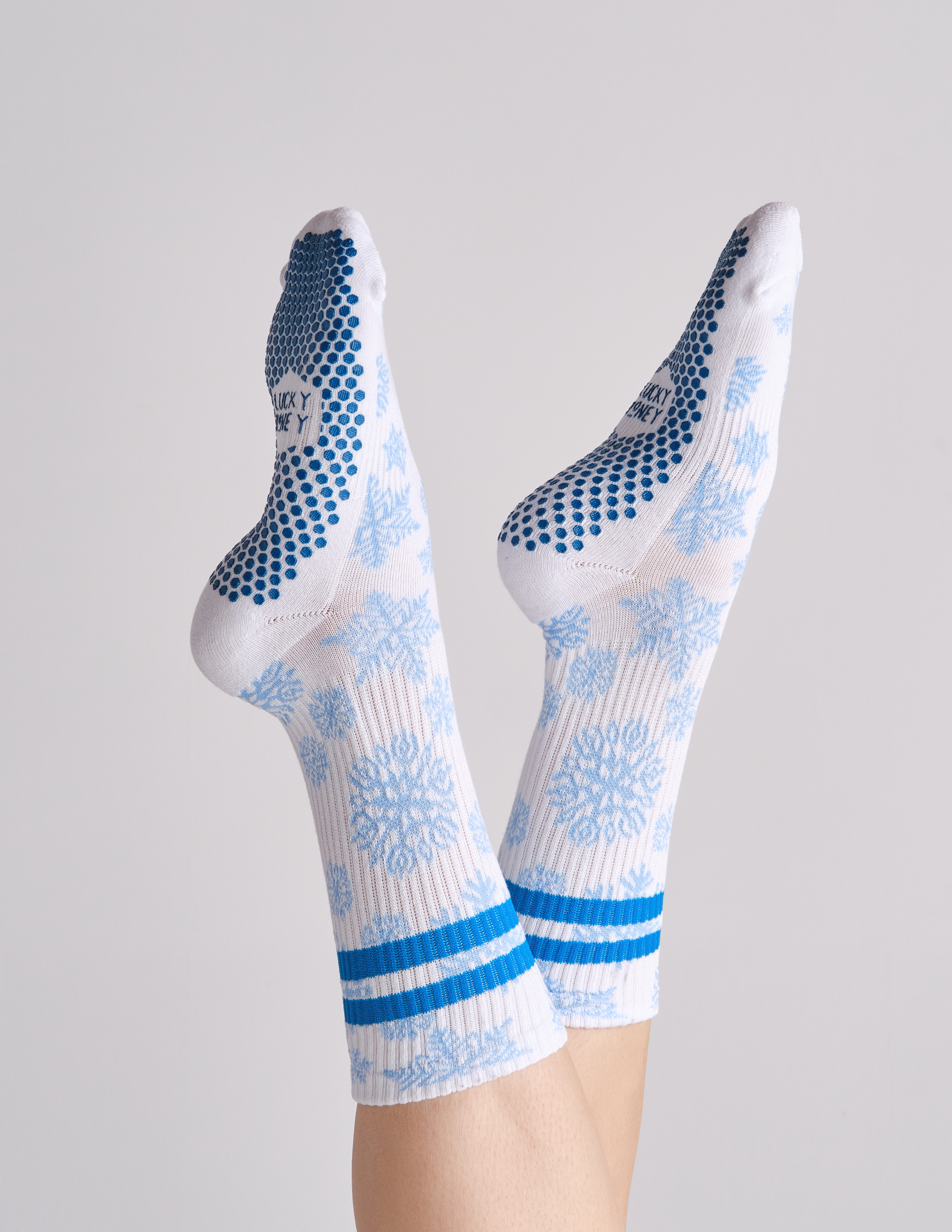 The Tall Tube Print Grip Sock