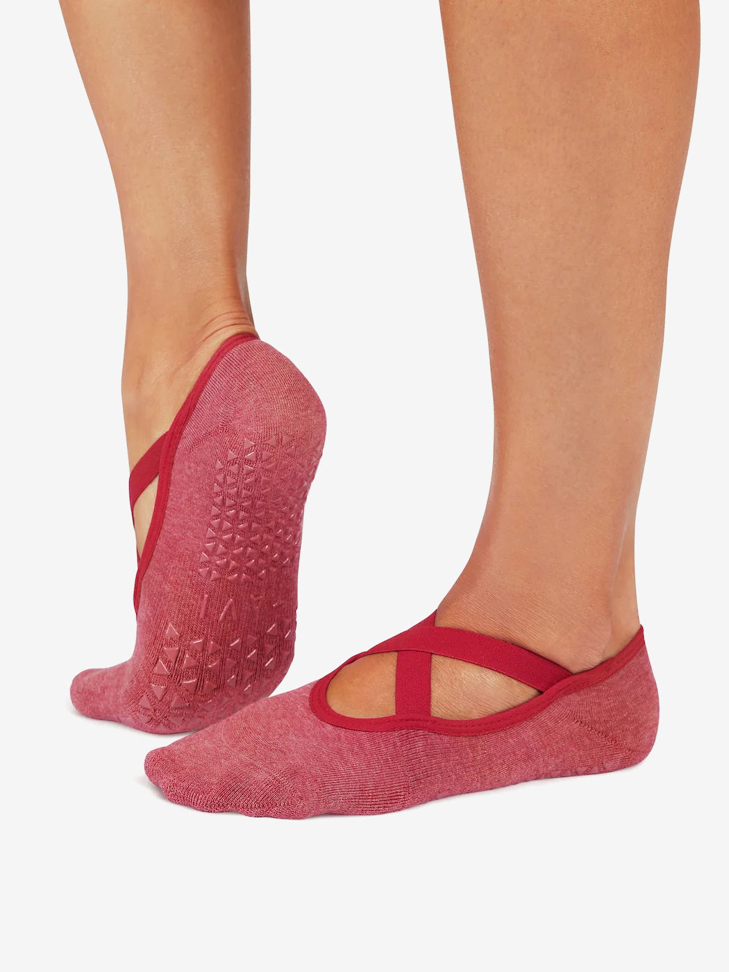 Tavi Noir Chloe  Grip Socks - Ruby Heather
