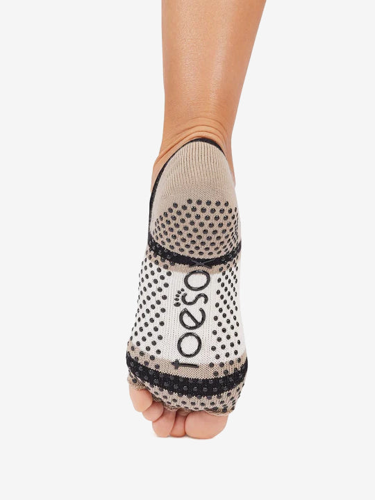 ToeSox Half Toe Elle Grip Socks - Shitake Ombre