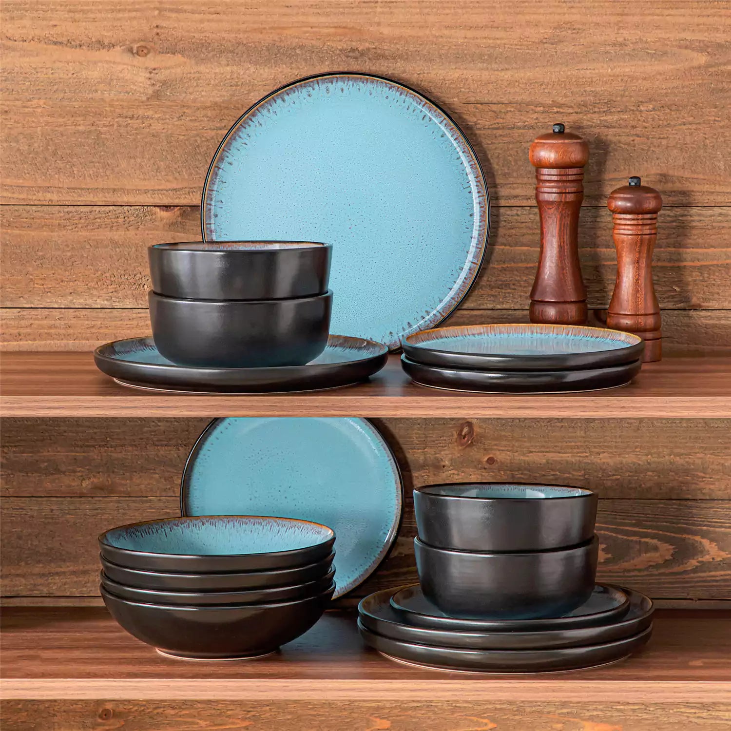 Amber 16 Piece Dinnerware Set