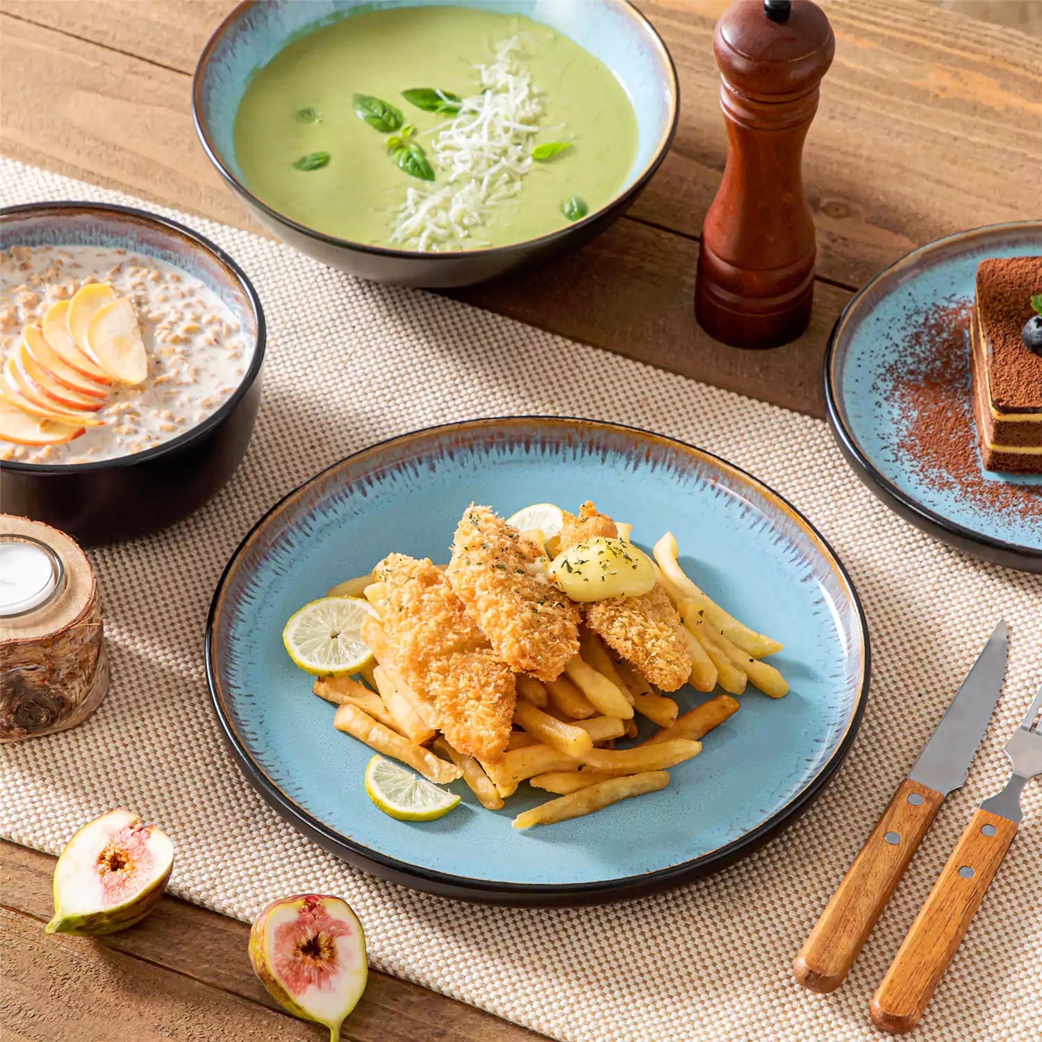 Amber 16 Piece Dinnerware Set