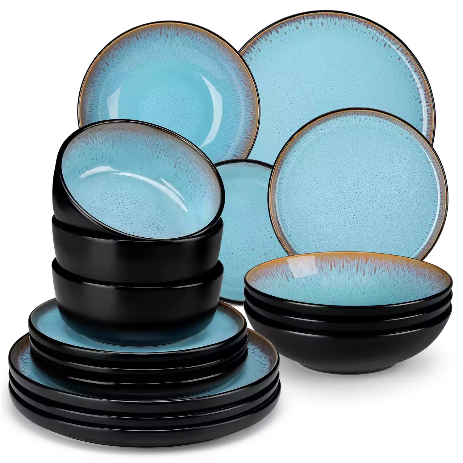 Amber 16 Piece Dinnerware Set