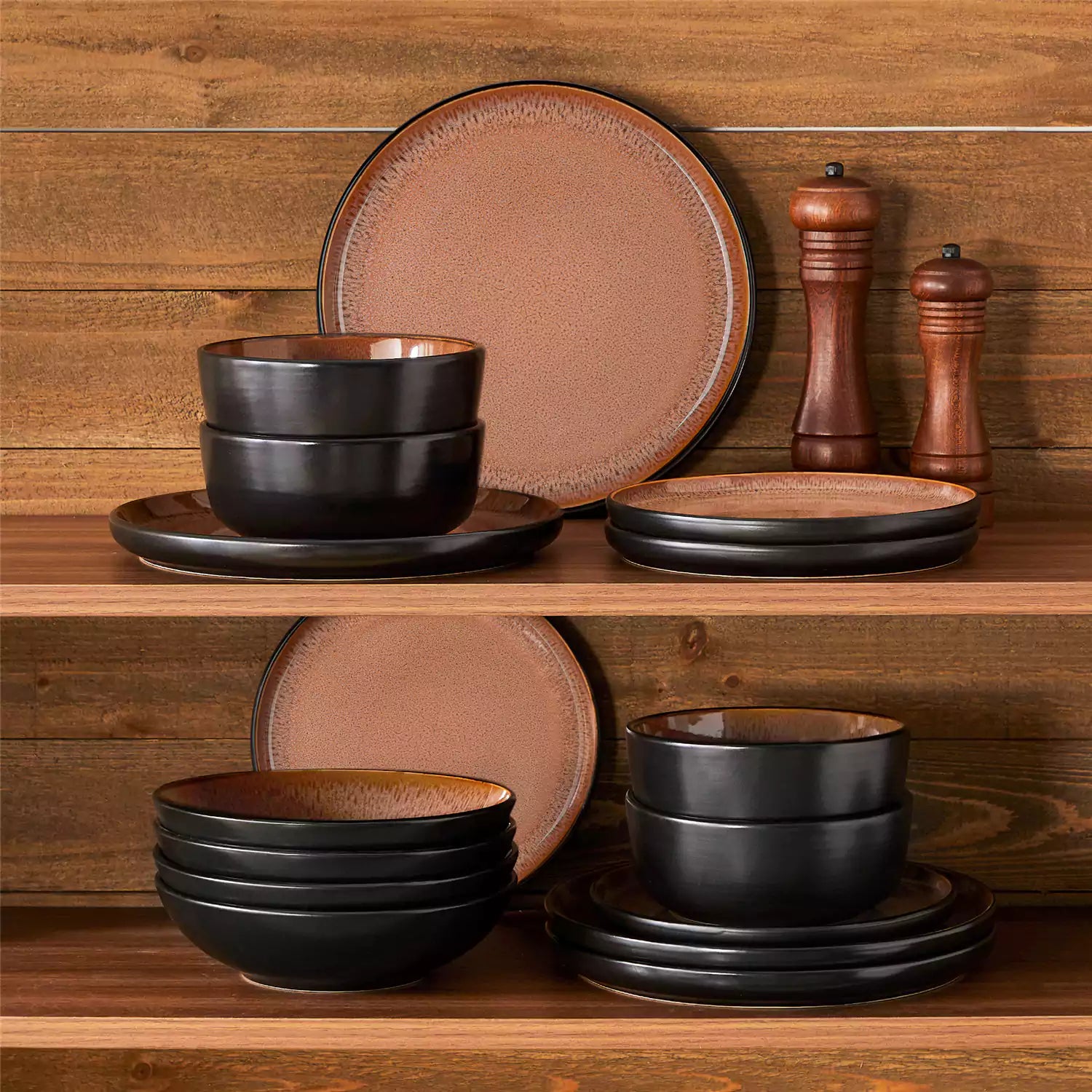 Amber 16 Piece Dinnerware Set