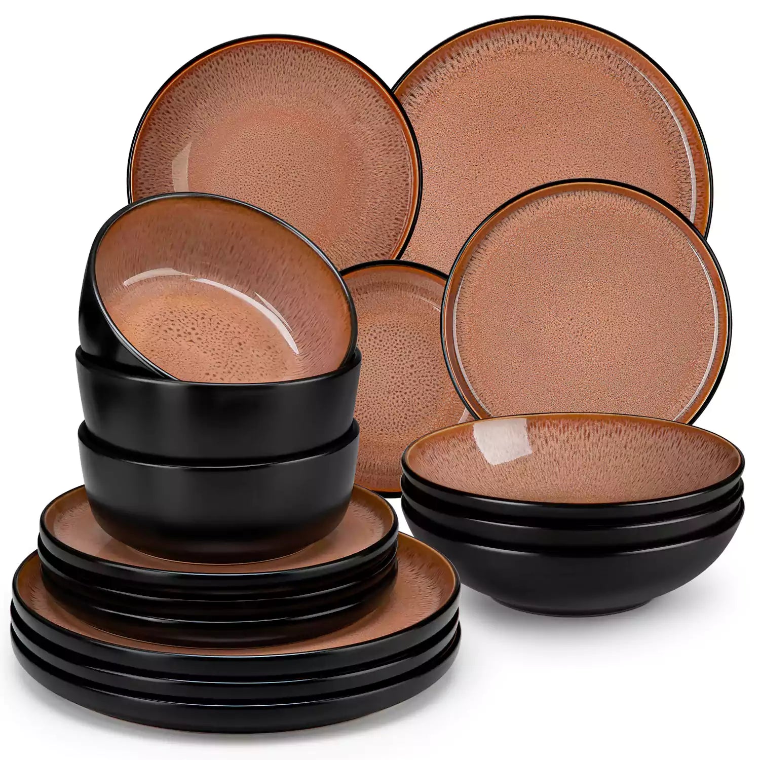 Amber 16 Piece Dinnerware Set