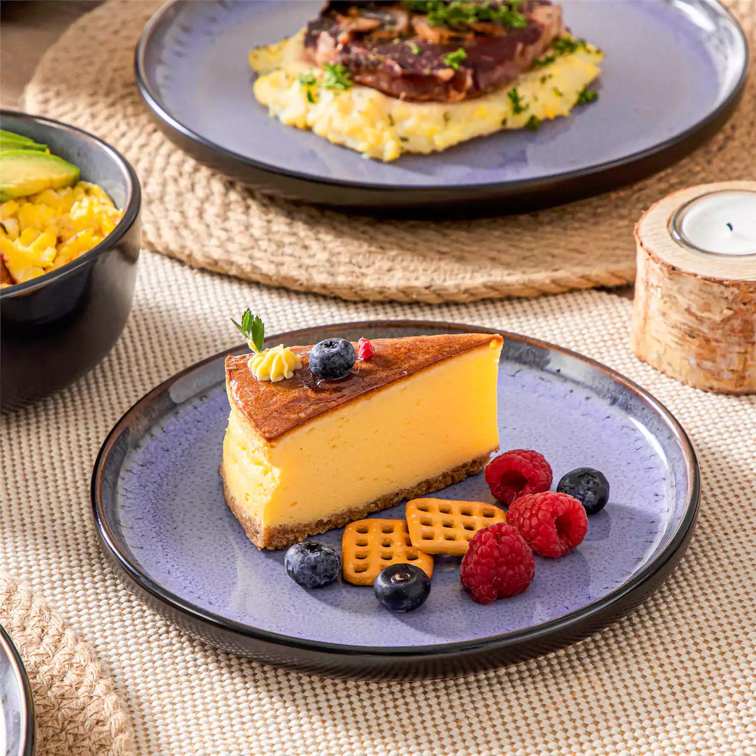 Amber 12 Piece Dinnerware Set