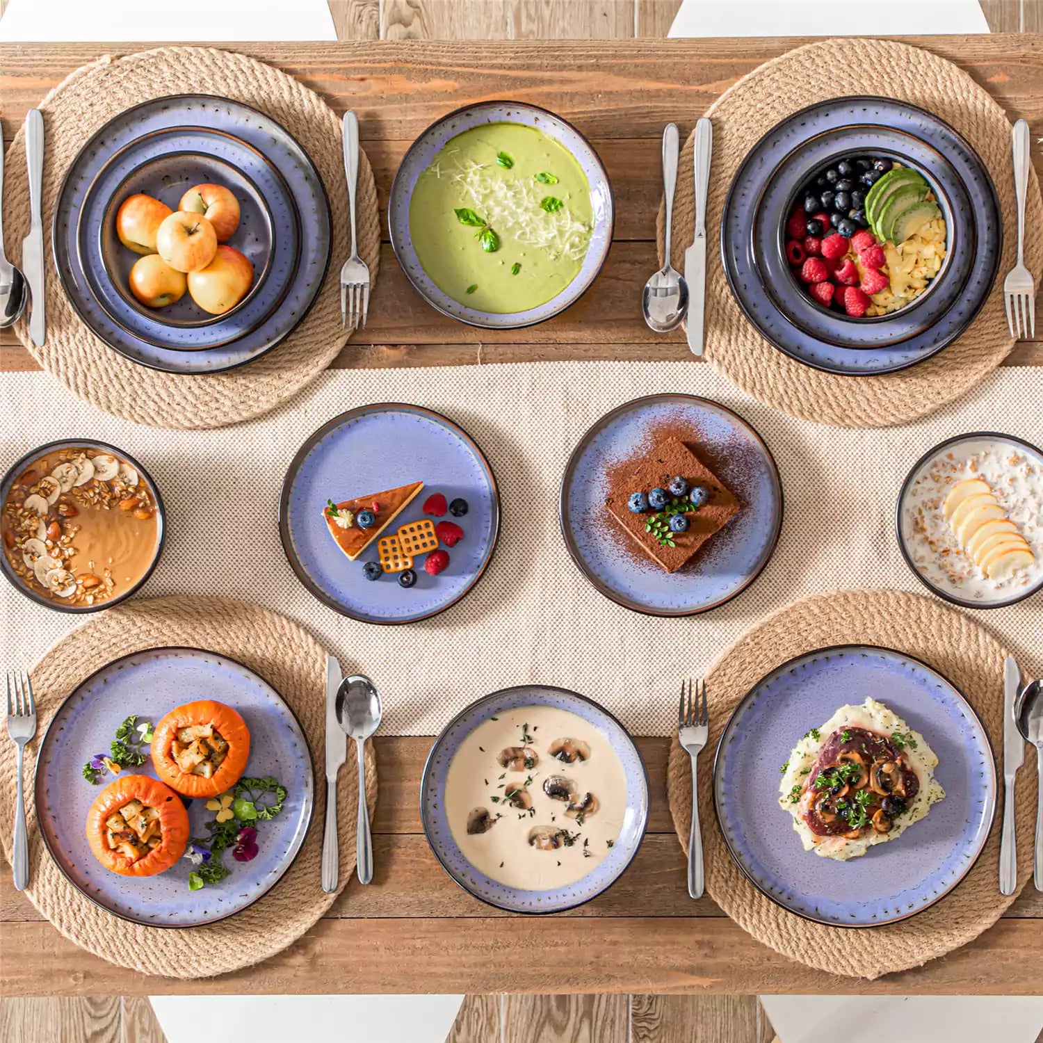 Amber 16 Piece Dinnerware Set