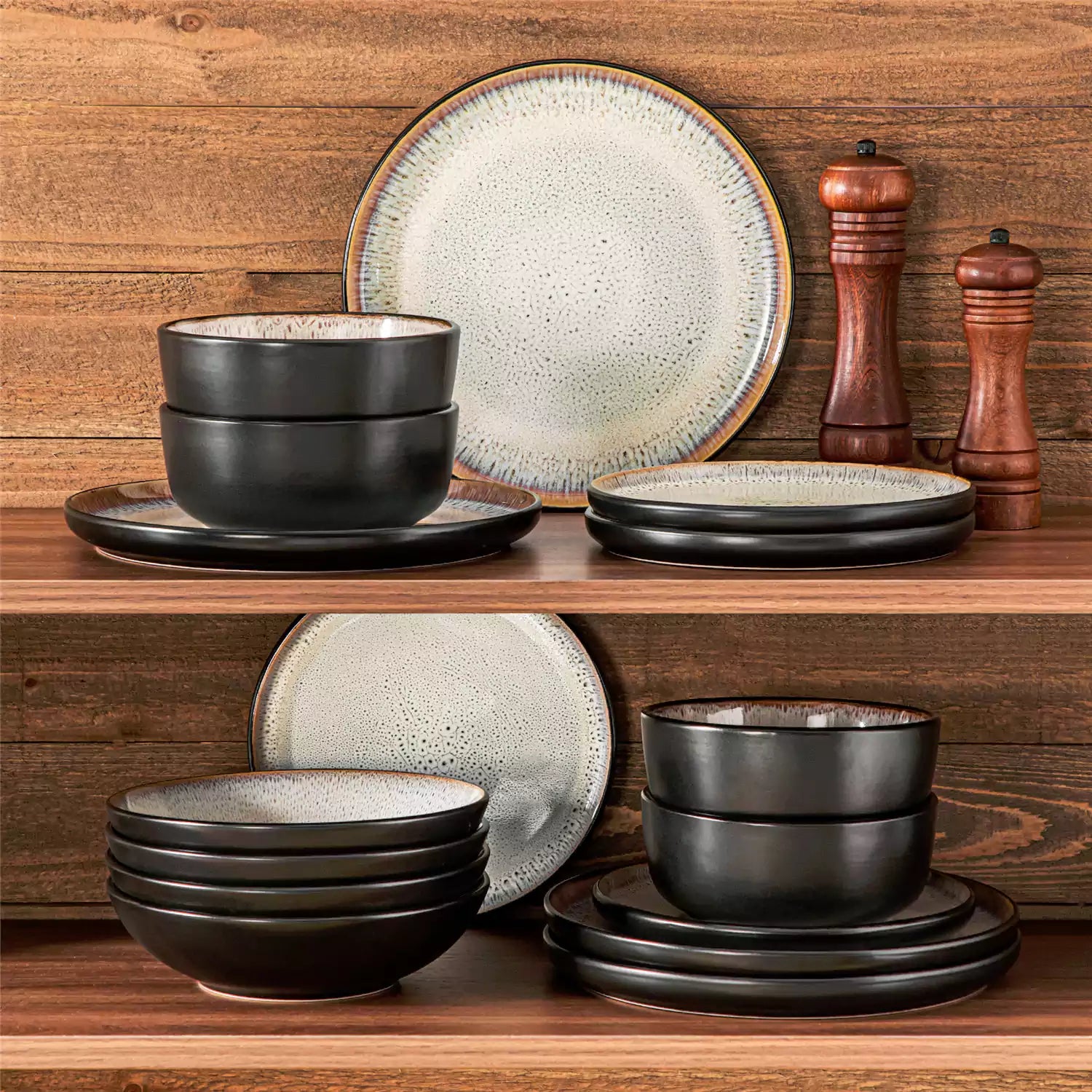 Amber 16 Piece Dinnerware Set