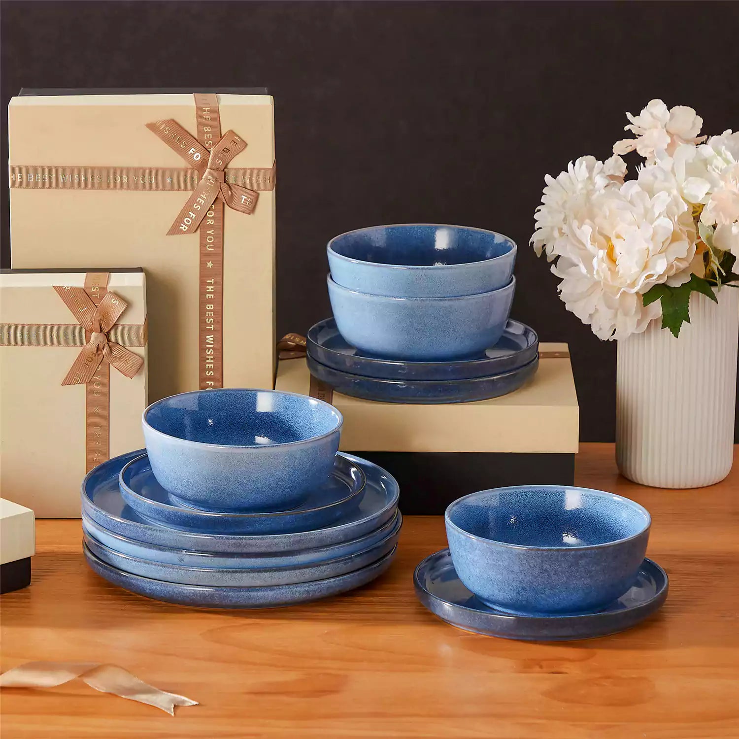 Anya 12 Piece Dinnerware Set