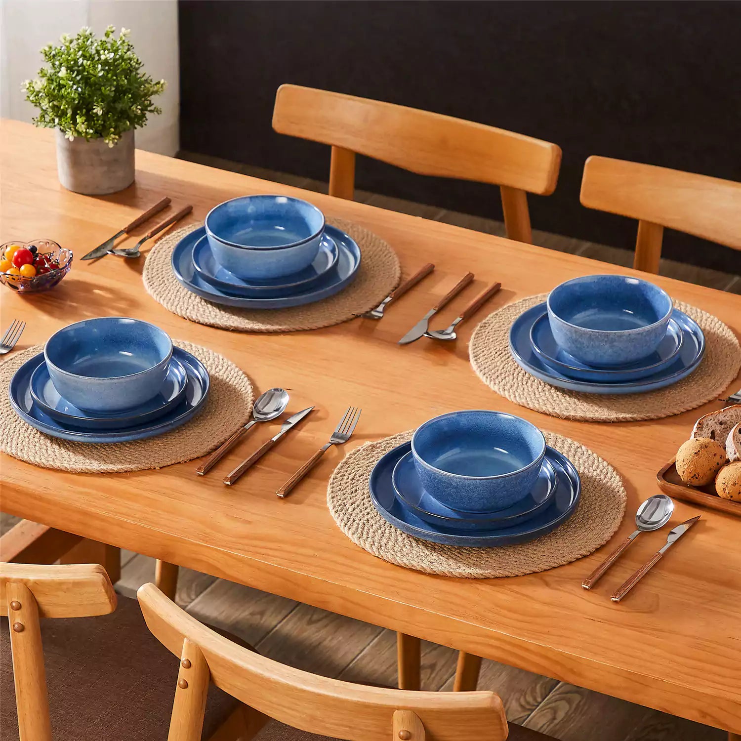 Anya 12 Piece Dinnerware Set