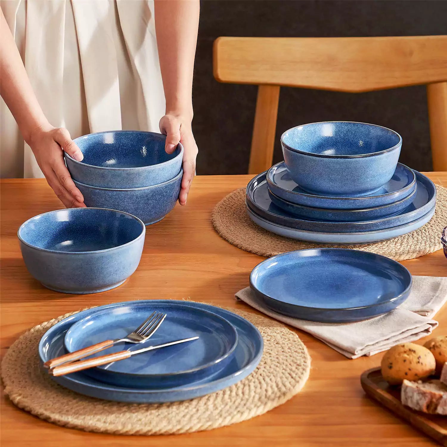 Anya 12 Piece Dinnerware Set