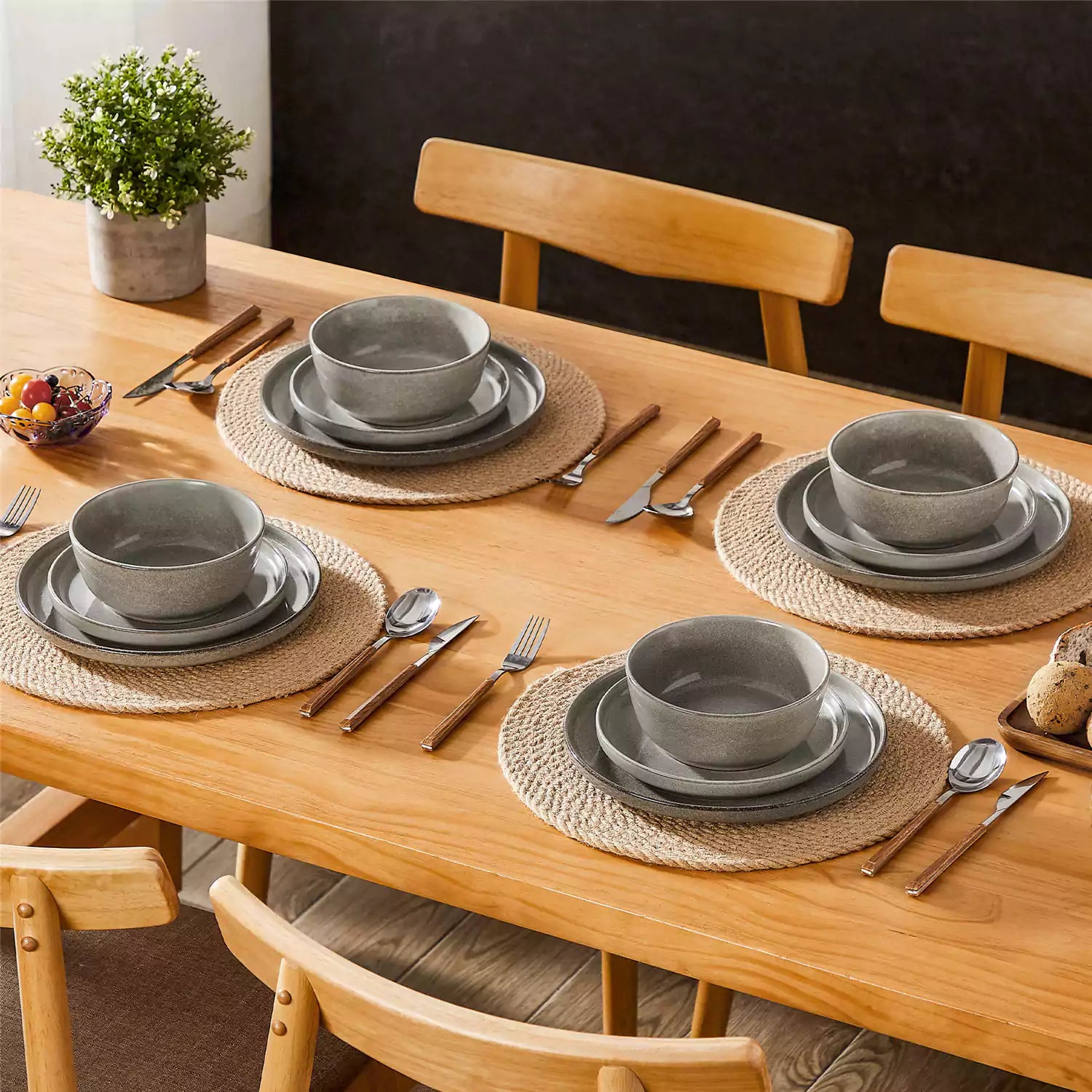 Anya 12 Piece Dinnerware Set
