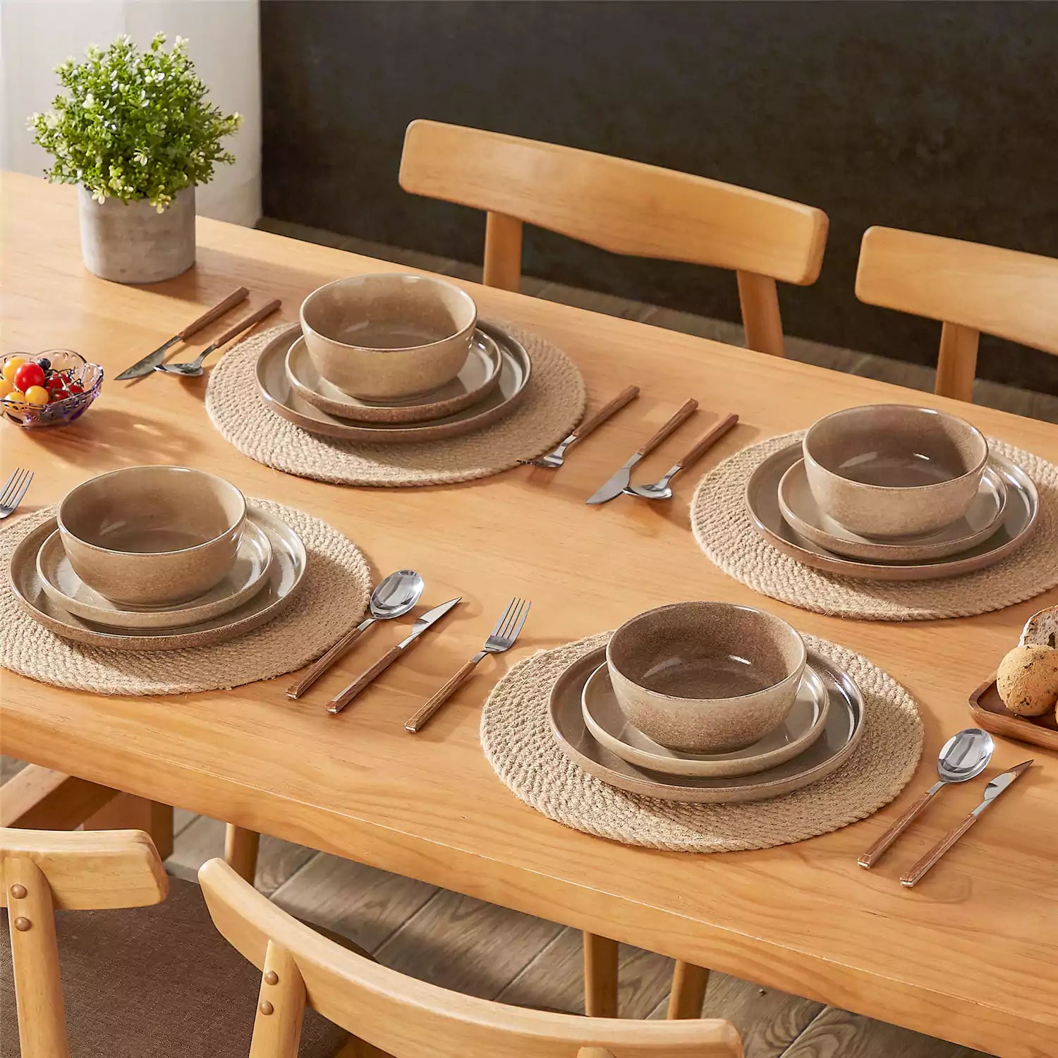 Anya 12 Piece Dinnerware Set