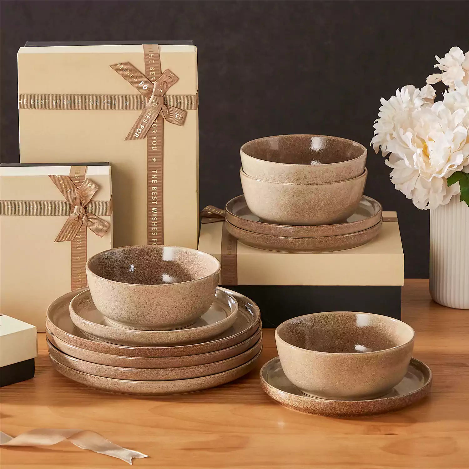 Anya 12 Piece Dinnerware Set