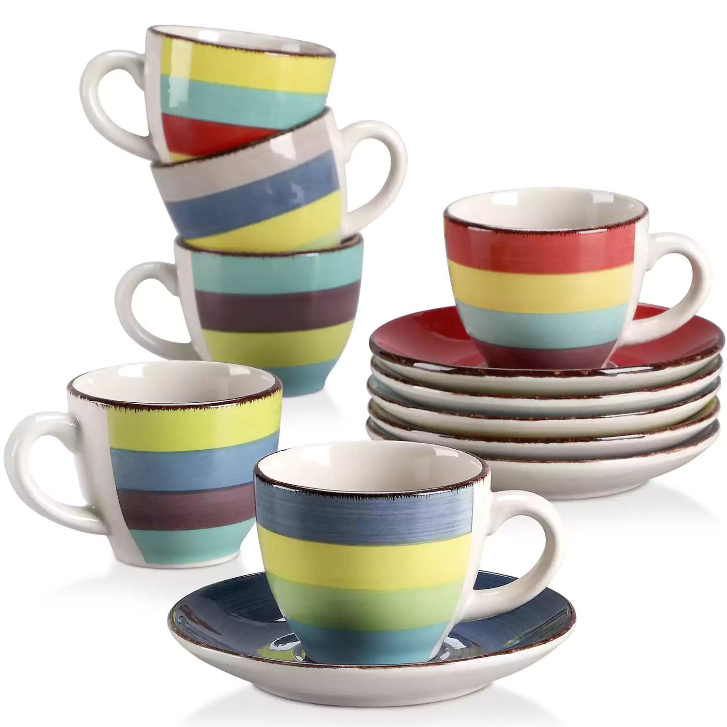 Arco Cups and Saucers Set of 6