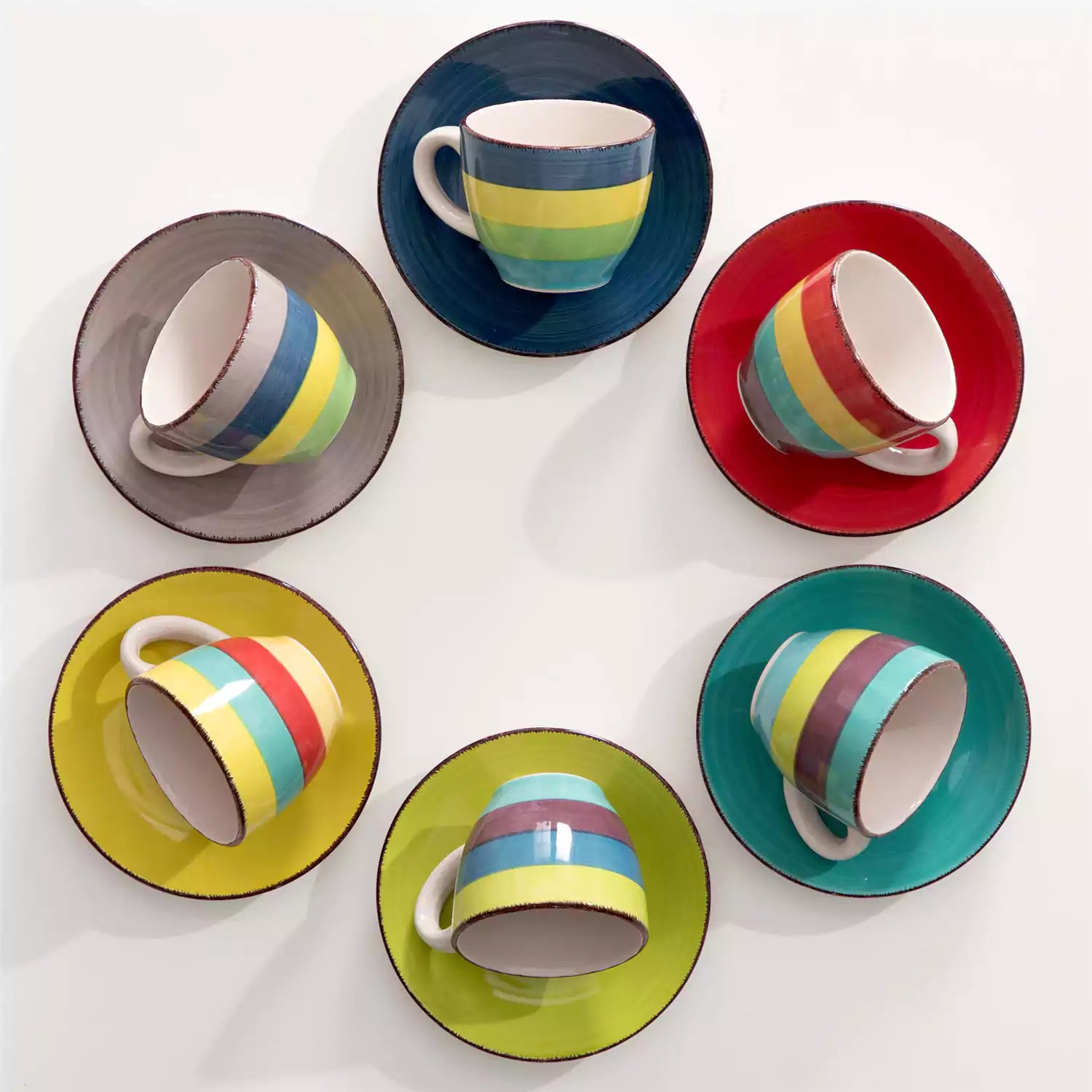 Arco Cups and Saucers Set of 6