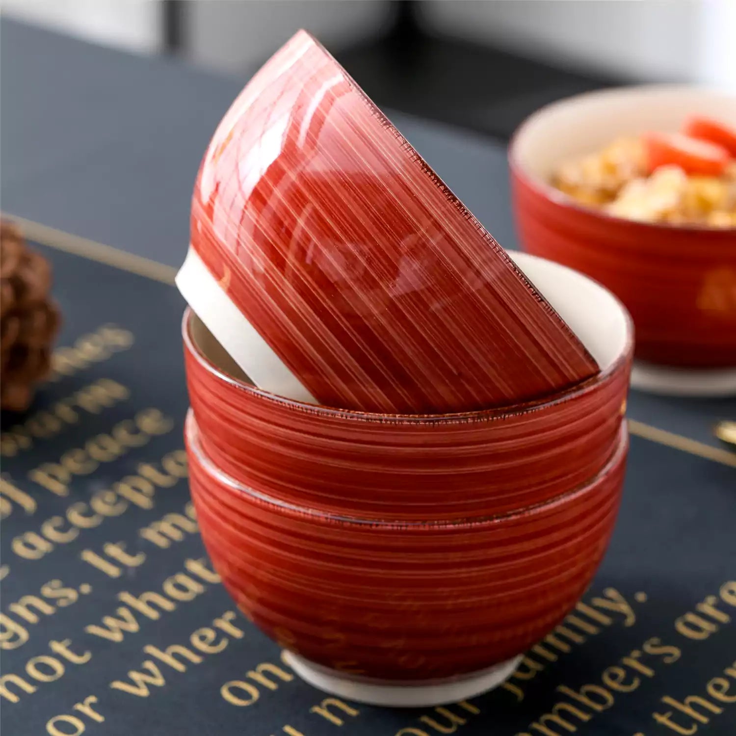 Bella Turquoise Cereal Bowl Set of 4