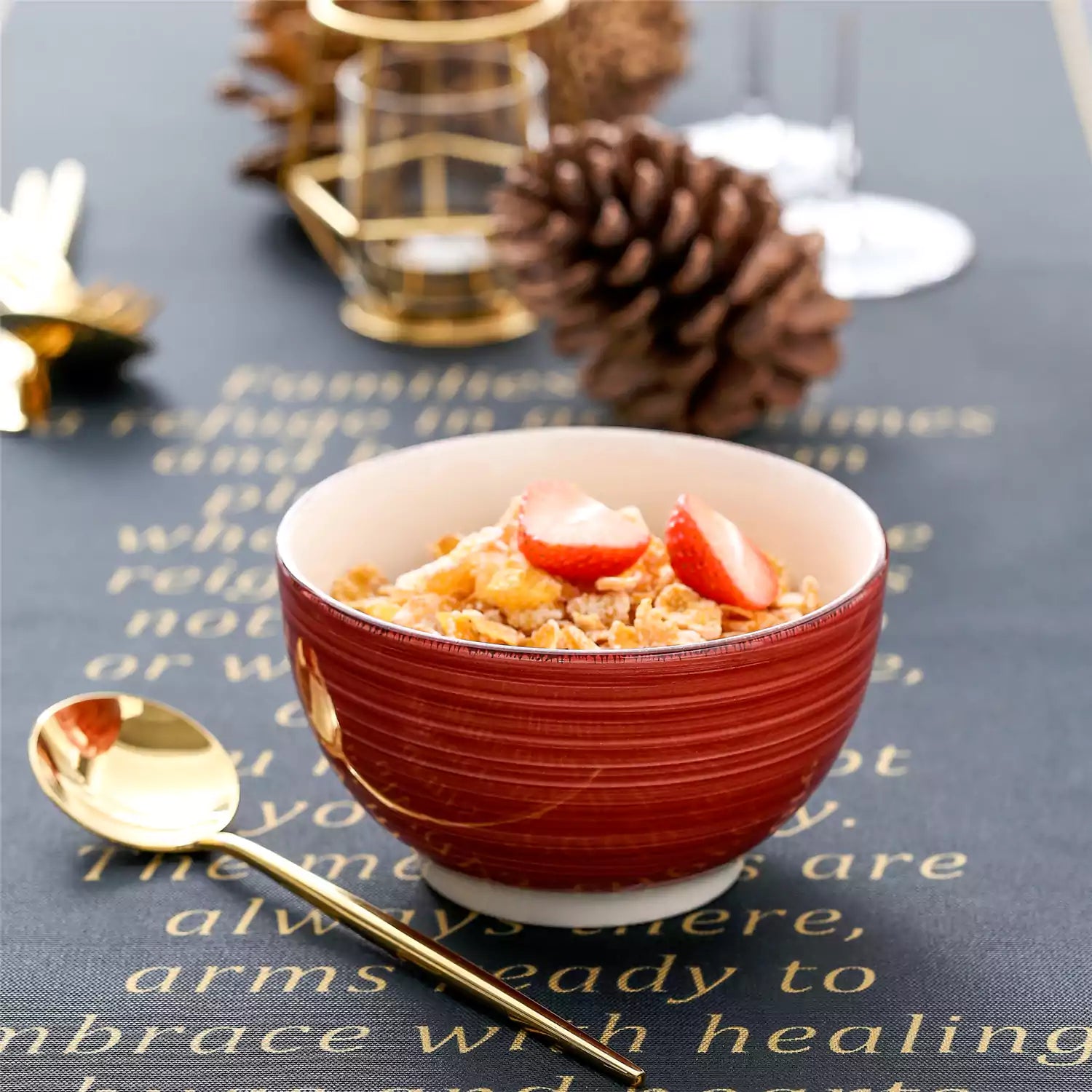 Bella Turquoise Cereal Bowl Set of 4