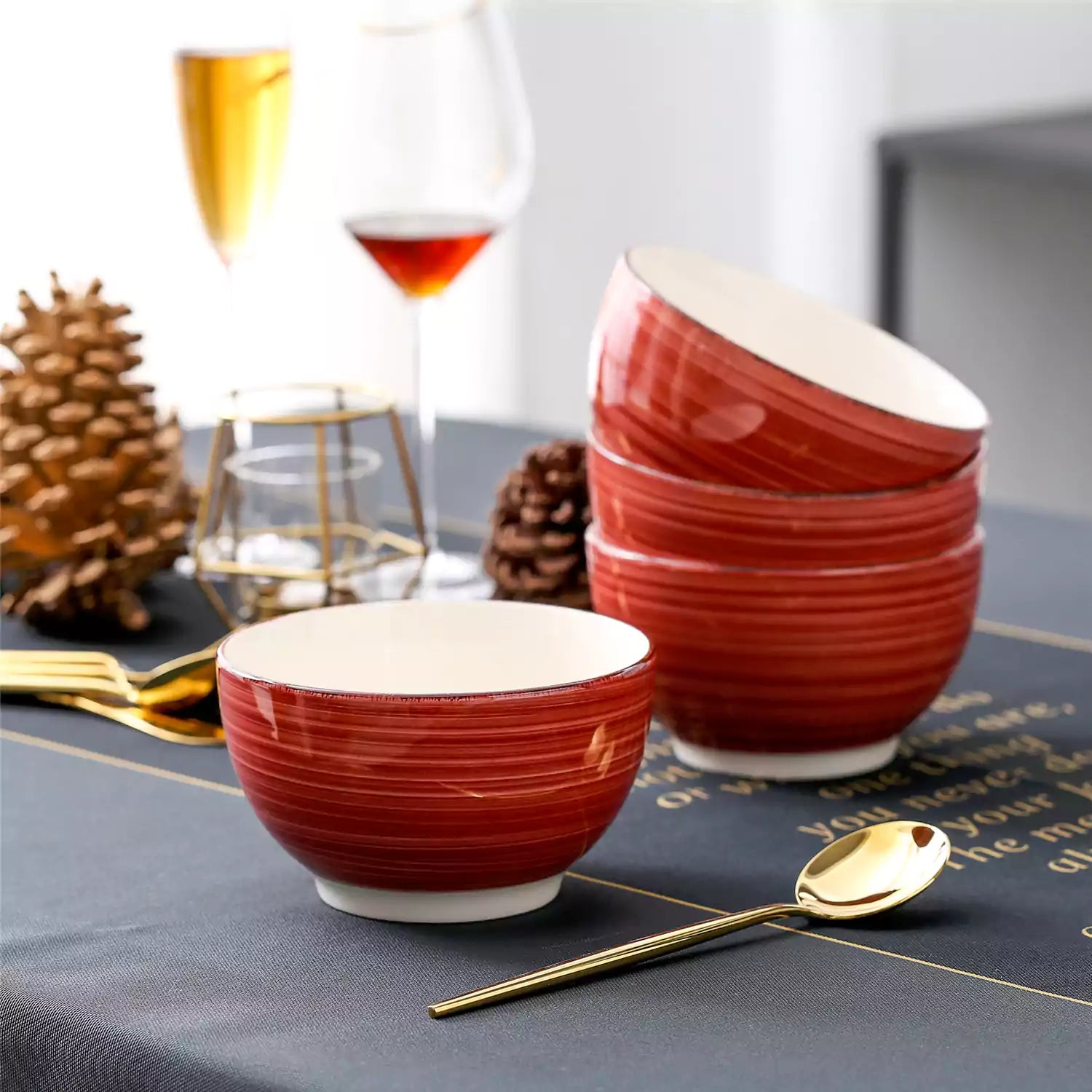 Bella Turquoise Cereal Bowl Set of 4