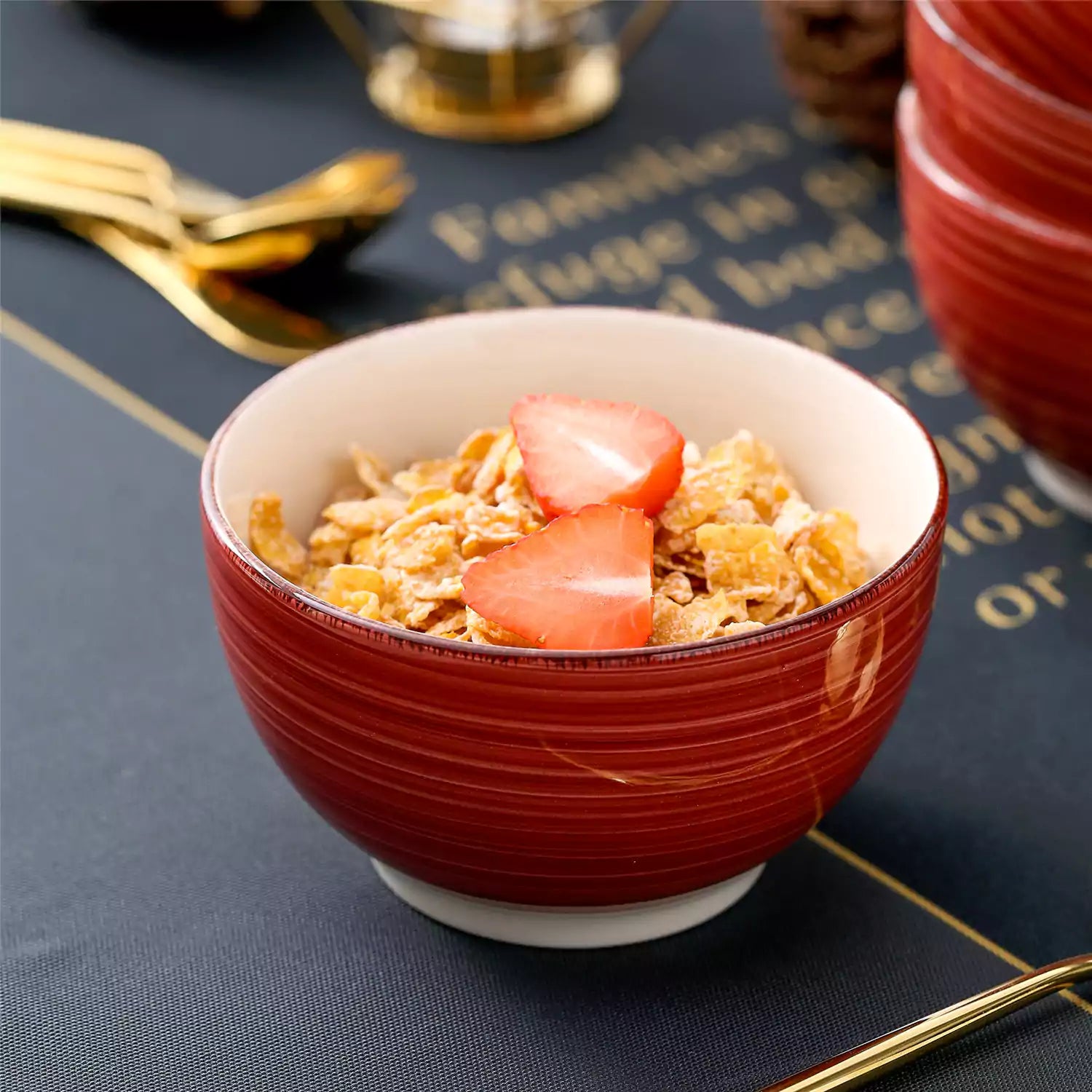 Bella Turquoise Cereal Bowl Set of 4