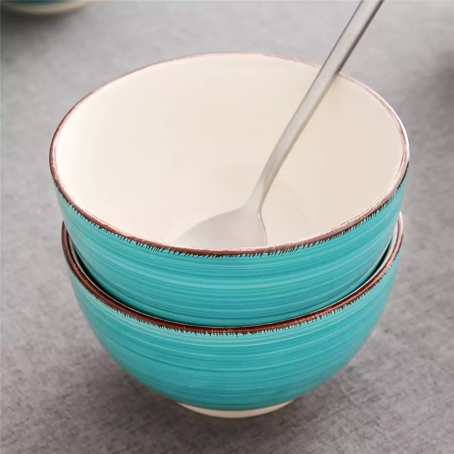 Bella Turquoise Cereal Bowl Set of 4