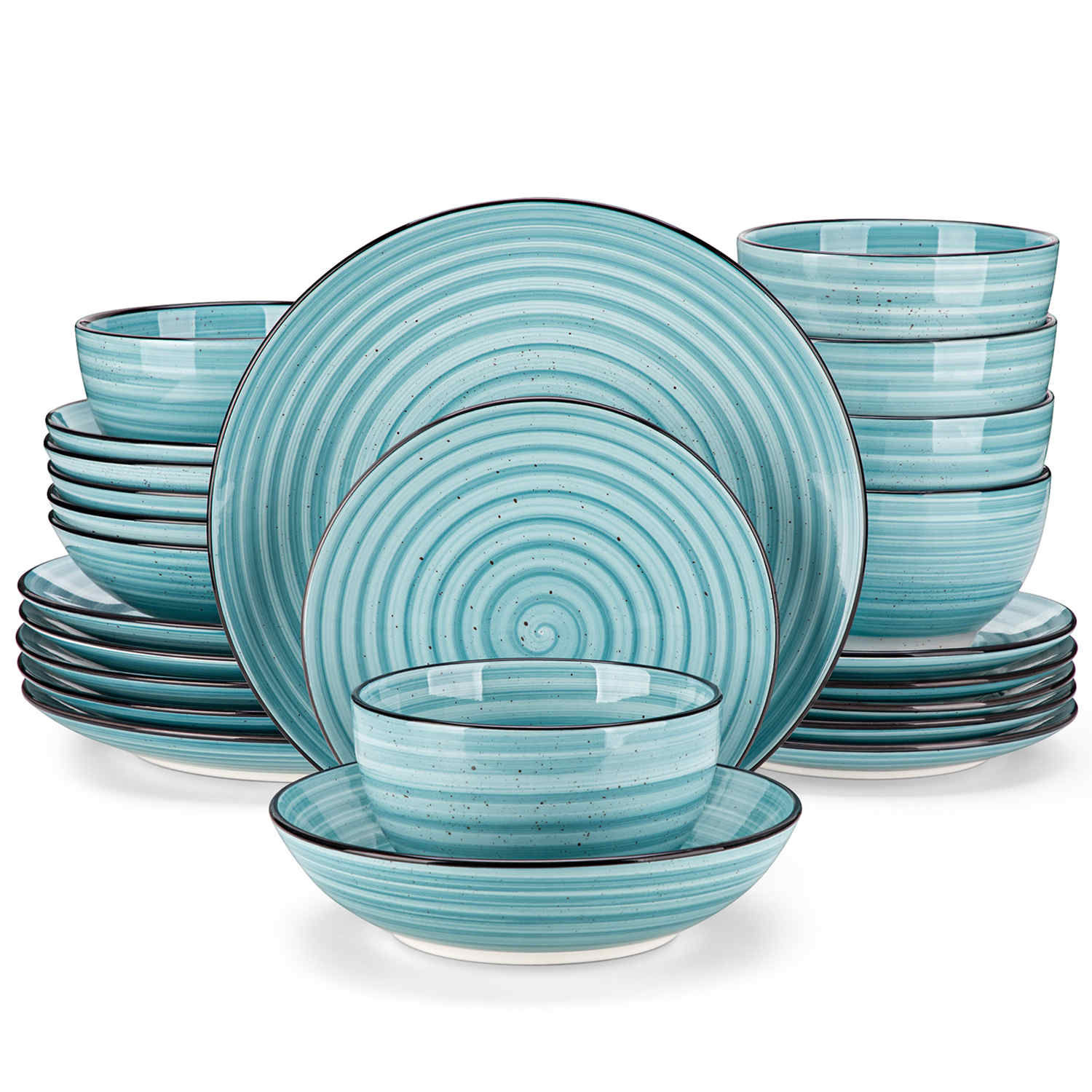 Bonbon Double-Sided 24 Piece Dinnerware Set