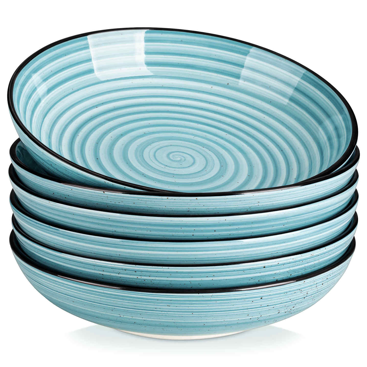 Bonbon Large Double-Sided Pasta Bowls Set of 6