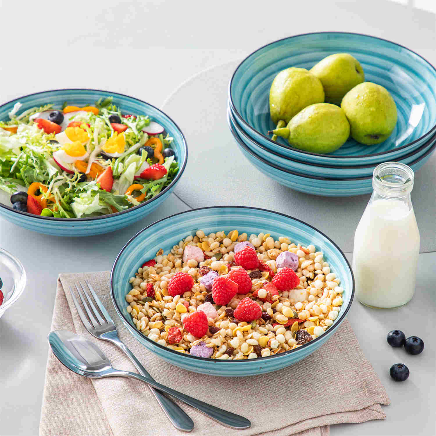 Bonbon Double-Sided Pasta Bowls Set of 6