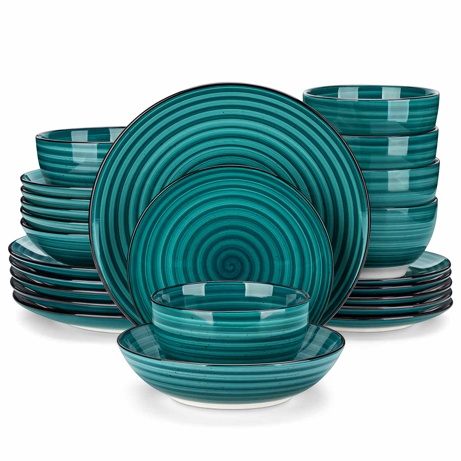 Bonbon Double-Sided 24 Piece Dinnerware Set