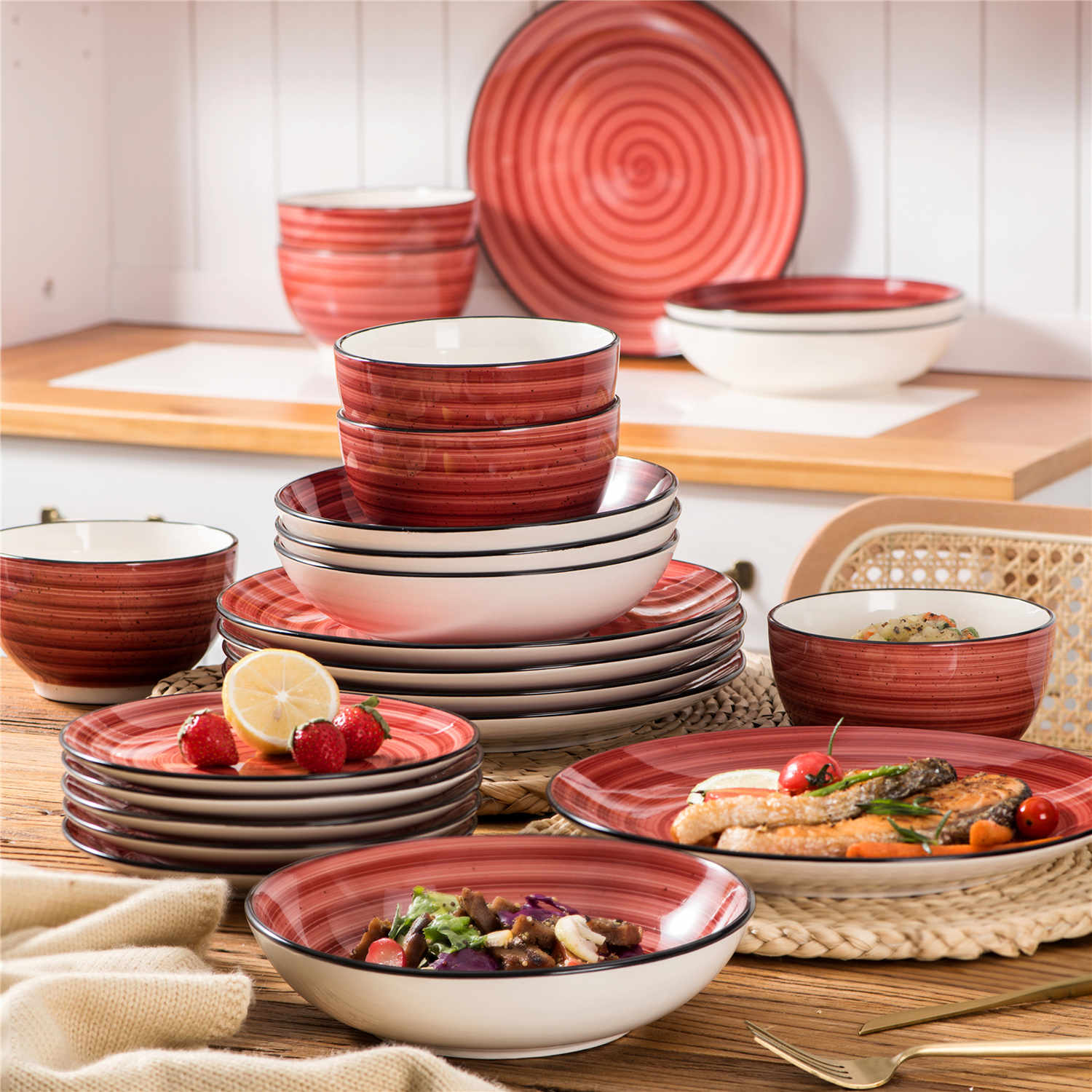 Bonbon 24 Piece Dinnerware Set